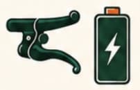 Brake and battery illustration